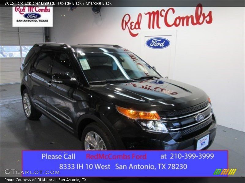 Tuxedo Black / Charcoal Black 2015 Ford Explorer Limited