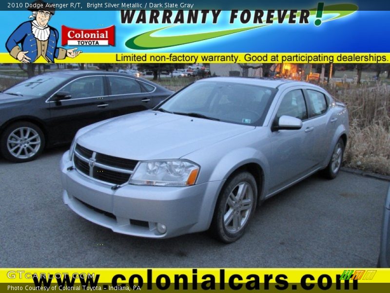 Bright Silver Metallic / Dark Slate Gray 2010 Dodge Avenger R/T