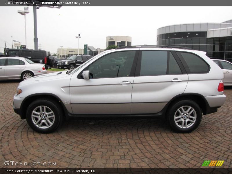 Titanium Silver Metallic / Black 2004 BMW X5 3.0i