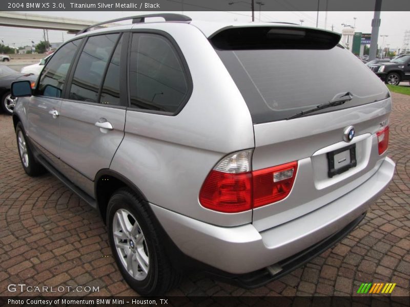 Titanium Silver Metallic / Black 2004 BMW X5 3.0i