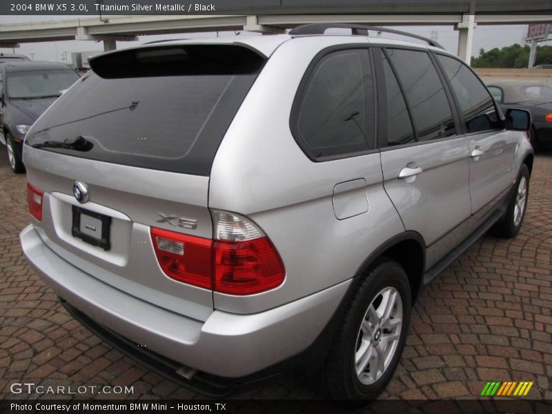 Titanium Silver Metallic / Black 2004 BMW X5 3.0i