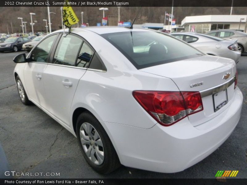 Summit White / Jet Black/Medium Titanium 2012 Chevrolet Cruze LS