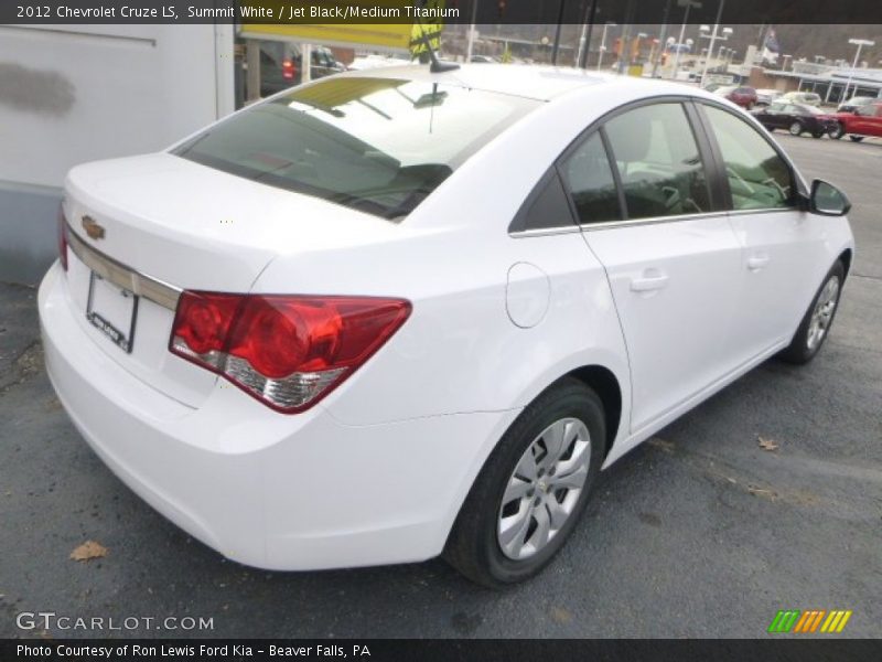 Summit White / Jet Black/Medium Titanium 2012 Chevrolet Cruze LS