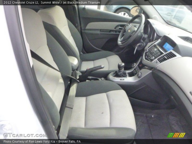 Summit White / Jet Black/Medium Titanium 2012 Chevrolet Cruze LS