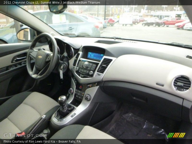 Summit White / Jet Black/Medium Titanium 2012 Chevrolet Cruze LS