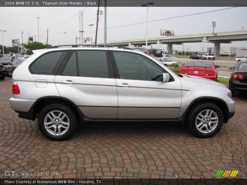 Titanium Silver Metallic / Black 2004 BMW X5 3.0i