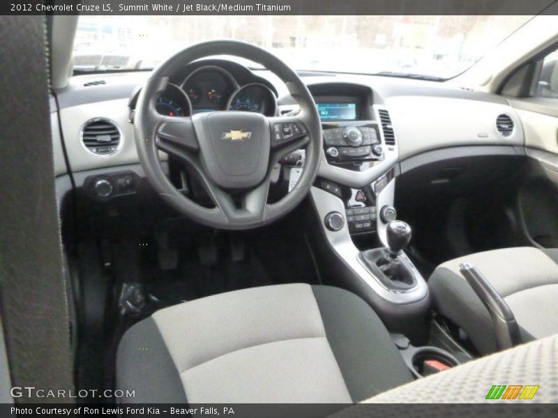 Summit White / Jet Black/Medium Titanium 2012 Chevrolet Cruze LS