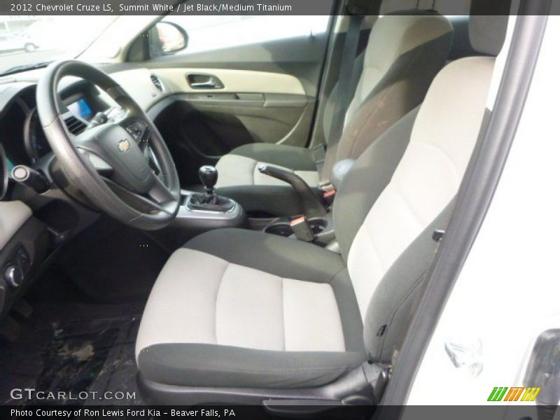 Summit White / Jet Black/Medium Titanium 2012 Chevrolet Cruze LS
