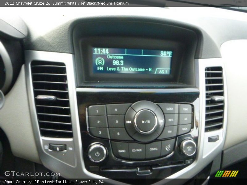 Summit White / Jet Black/Medium Titanium 2012 Chevrolet Cruze LS
