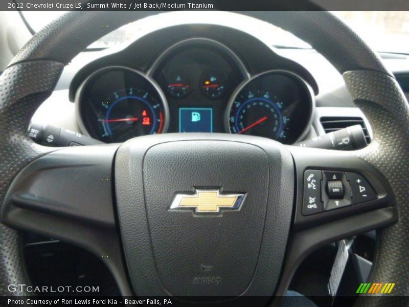 Summit White / Jet Black/Medium Titanium 2012 Chevrolet Cruze LS