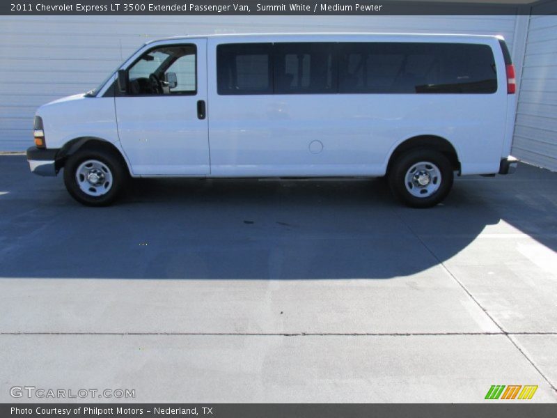 Summit White / Medium Pewter 2011 Chevrolet Express LT 3500 Extended Passenger Van