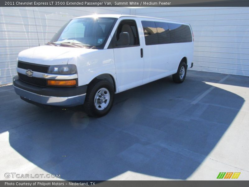 Summit White / Medium Pewter 2011 Chevrolet Express LT 3500 Extended Passenger Van