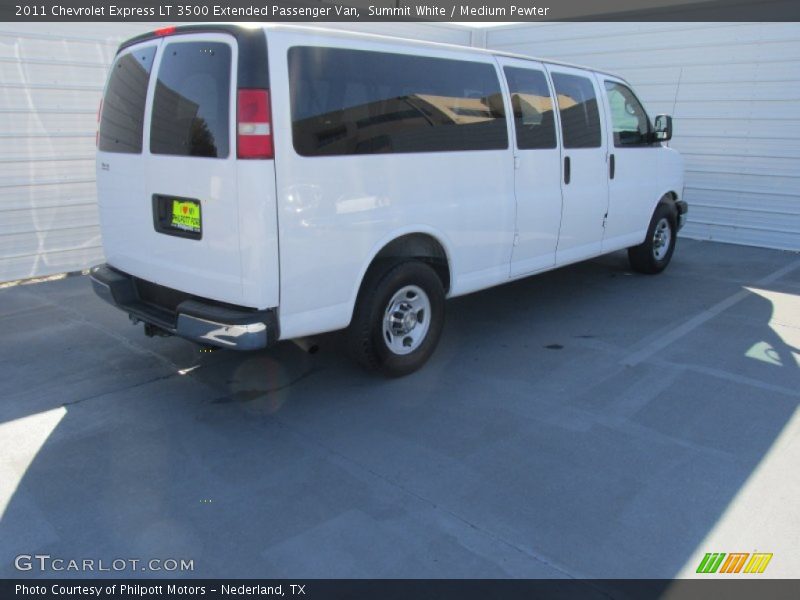 Summit White / Medium Pewter 2011 Chevrolet Express LT 3500 Extended Passenger Van