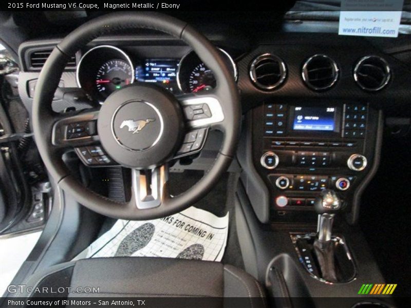 Magnetic Metallic / Ebony 2015 Ford Mustang V6 Coupe