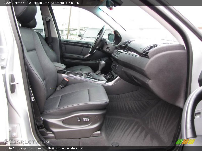 Titanium Silver Metallic / Black 2004 BMW X5 3.0i