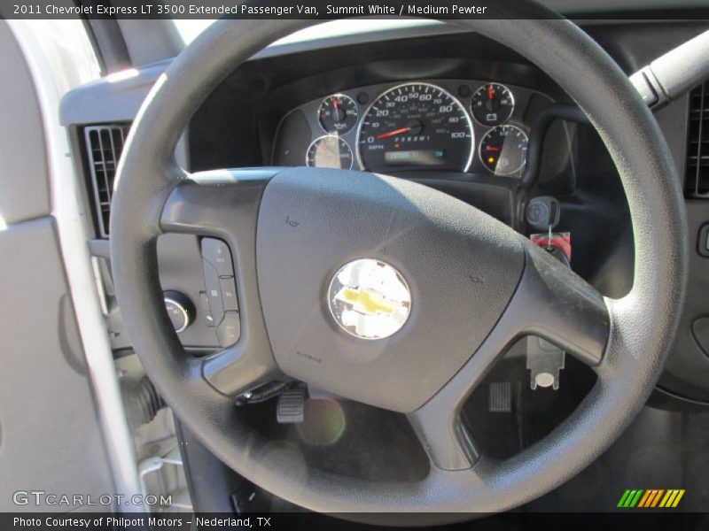 Summit White / Medium Pewter 2011 Chevrolet Express LT 3500 Extended Passenger Van