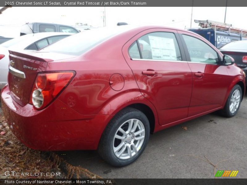 Crystal Red Tintcoat / Jet Black/Dark Titanium 2015 Chevrolet Sonic LT Sedan
