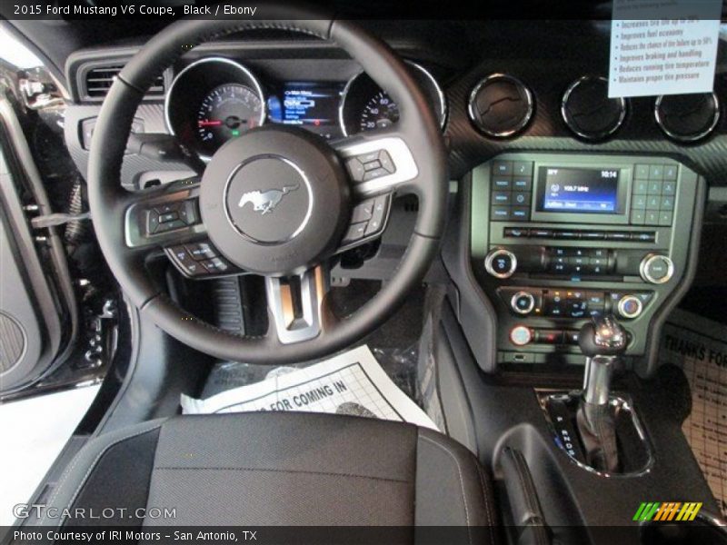 Black / Ebony 2015 Ford Mustang V6 Coupe