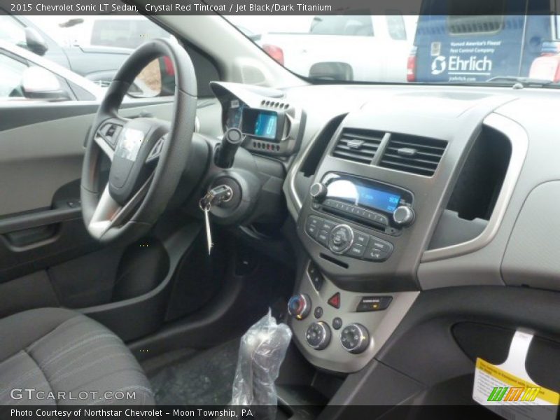 Crystal Red Tintcoat / Jet Black/Dark Titanium 2015 Chevrolet Sonic LT Sedan