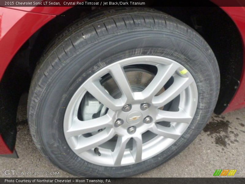 Crystal Red Tintcoat / Jet Black/Dark Titanium 2015 Chevrolet Sonic LT Sedan