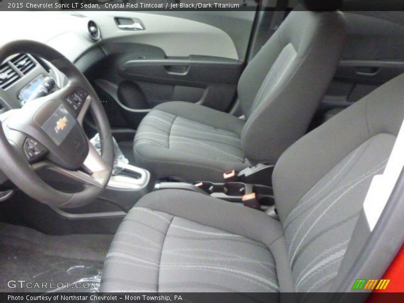 Crystal Red Tintcoat / Jet Black/Dark Titanium 2015 Chevrolet Sonic LT Sedan