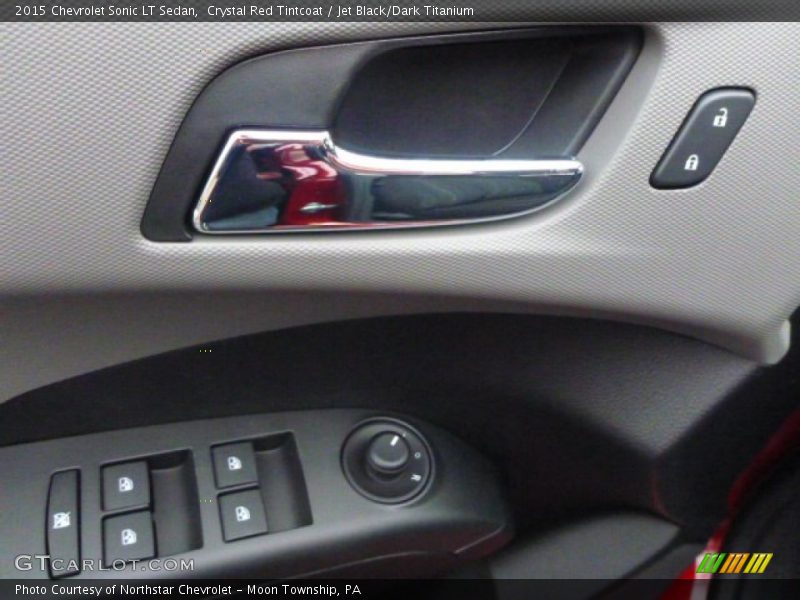 Crystal Red Tintcoat / Jet Black/Dark Titanium 2015 Chevrolet Sonic LT Sedan