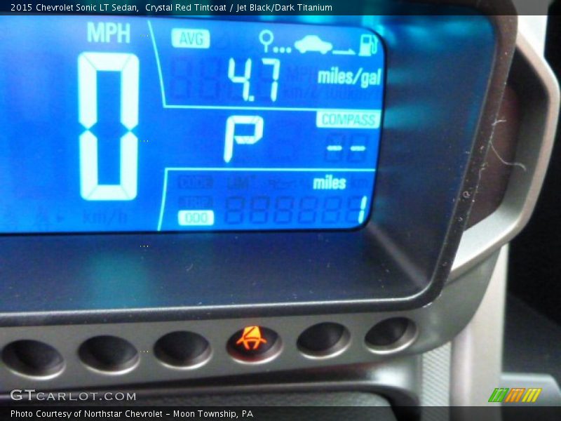 Crystal Red Tintcoat / Jet Black/Dark Titanium 2015 Chevrolet Sonic LT Sedan