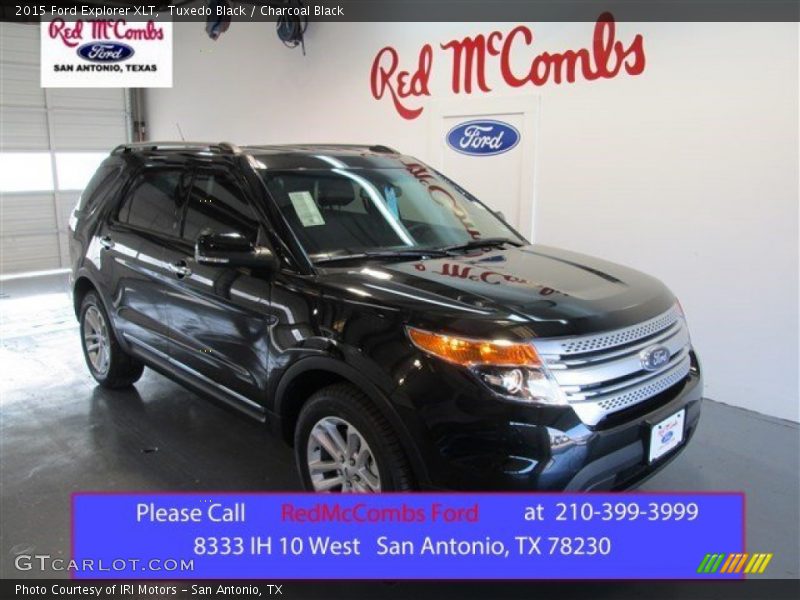 Tuxedo Black / Charcoal Black 2015 Ford Explorer XLT