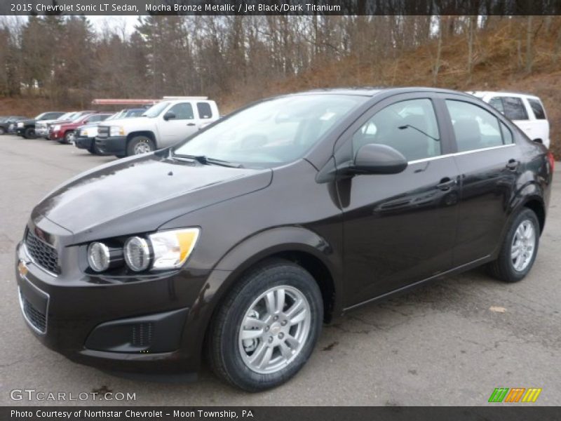 Mocha Bronze Metallic / Jet Black/Dark Titanium 2015 Chevrolet Sonic LT Sedan