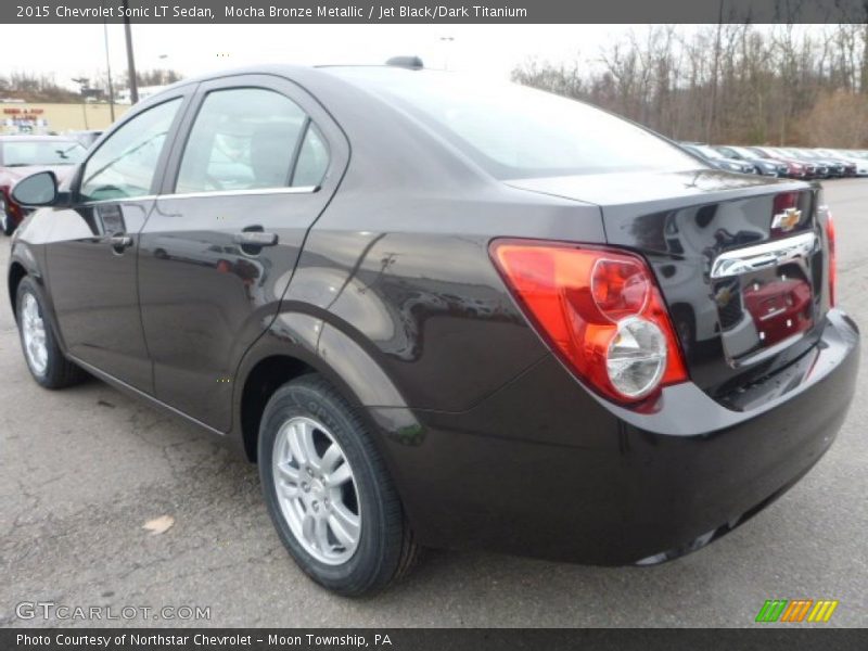 Mocha Bronze Metallic / Jet Black/Dark Titanium 2015 Chevrolet Sonic LT Sedan