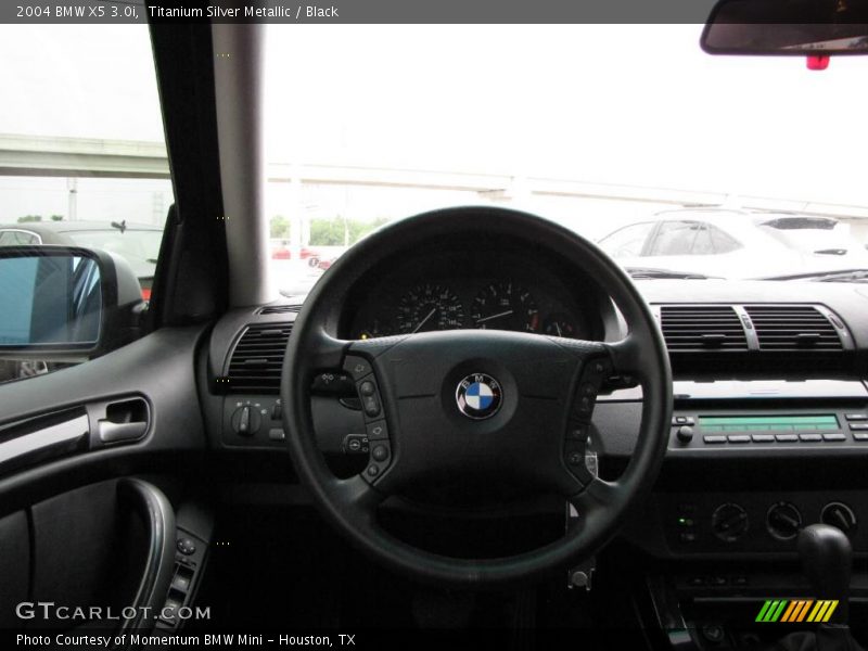 Titanium Silver Metallic / Black 2004 BMW X5 3.0i