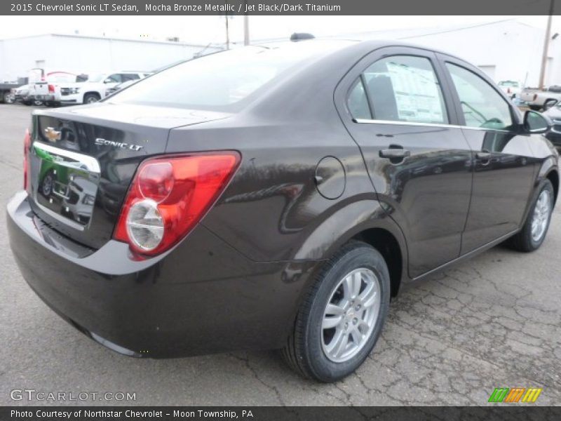 Mocha Bronze Metallic / Jet Black/Dark Titanium 2015 Chevrolet Sonic LT Sedan