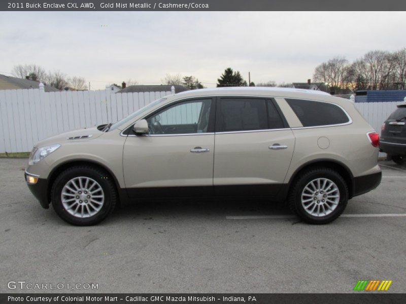 Gold Mist Metallic / Cashmere/Cocoa 2011 Buick Enclave CXL AWD