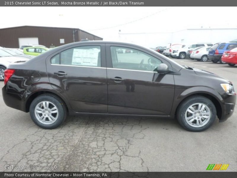 Mocha Bronze Metallic / Jet Black/Dark Titanium 2015 Chevrolet Sonic LT Sedan