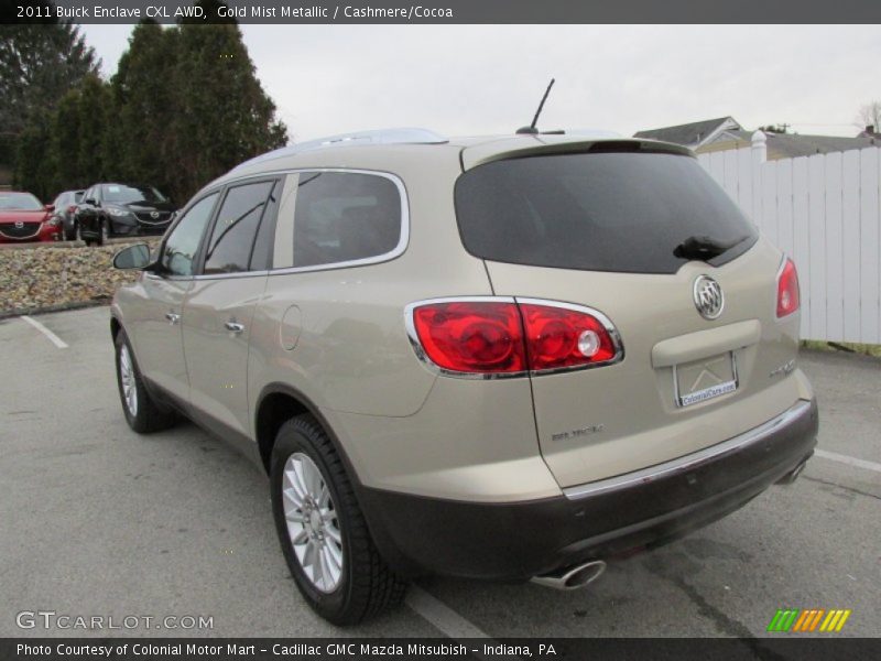 Gold Mist Metallic / Cashmere/Cocoa 2011 Buick Enclave CXL AWD