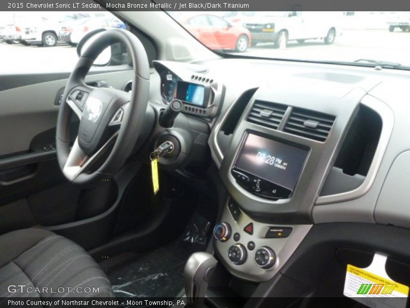 Mocha Bronze Metallic / Jet Black/Dark Titanium 2015 Chevrolet Sonic LT Sedan