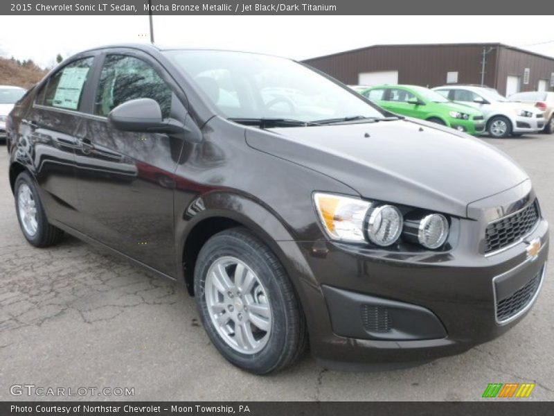 Mocha Bronze Metallic / Jet Black/Dark Titanium 2015 Chevrolet Sonic LT Sedan