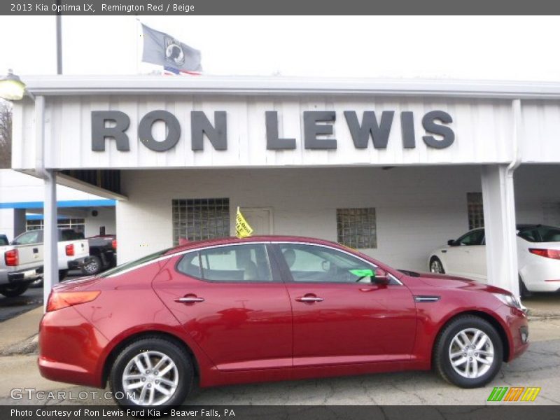 Remington Red / Beige 2013 Kia Optima LX