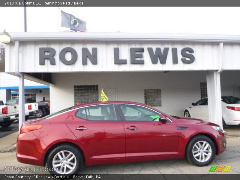 Remington Red / Beige 2013 Kia Optima LX