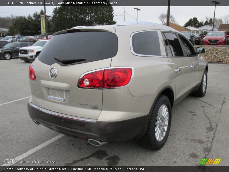 Gold Mist Metallic / Cashmere/Cocoa 2011 Buick Enclave CXL AWD