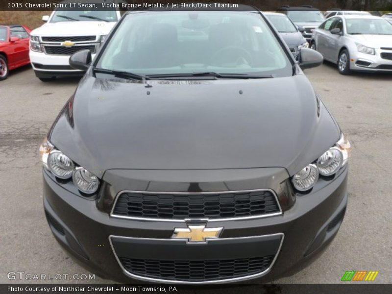 Mocha Bronze Metallic / Jet Black/Dark Titanium 2015 Chevrolet Sonic LT Sedan