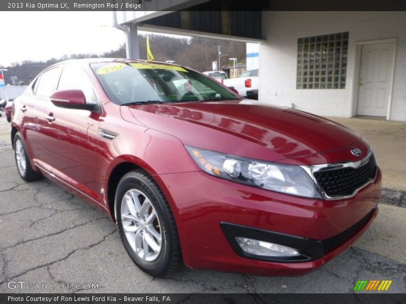 Remington Red / Beige 2013 Kia Optima LX