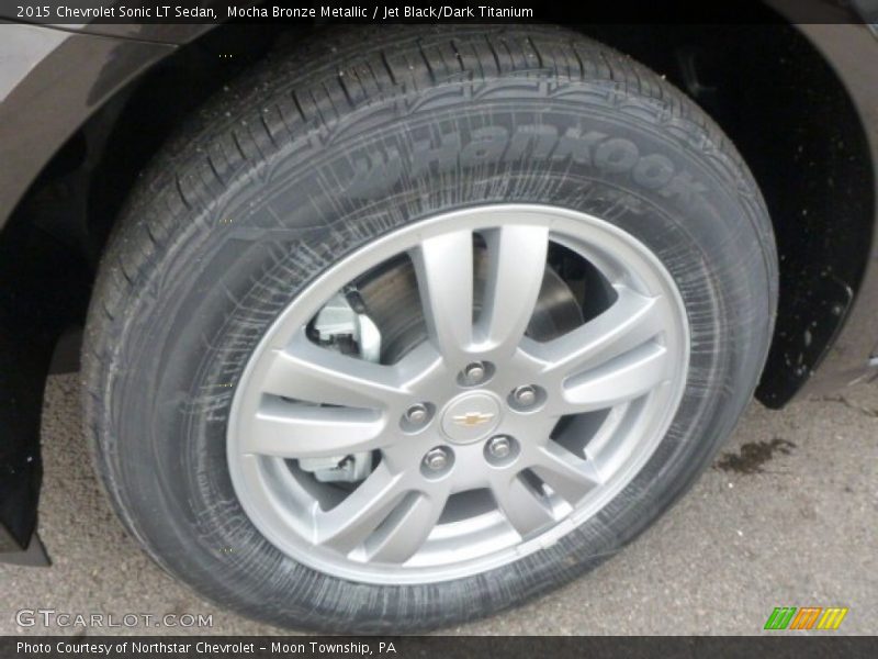 Mocha Bronze Metallic / Jet Black/Dark Titanium 2015 Chevrolet Sonic LT Sedan