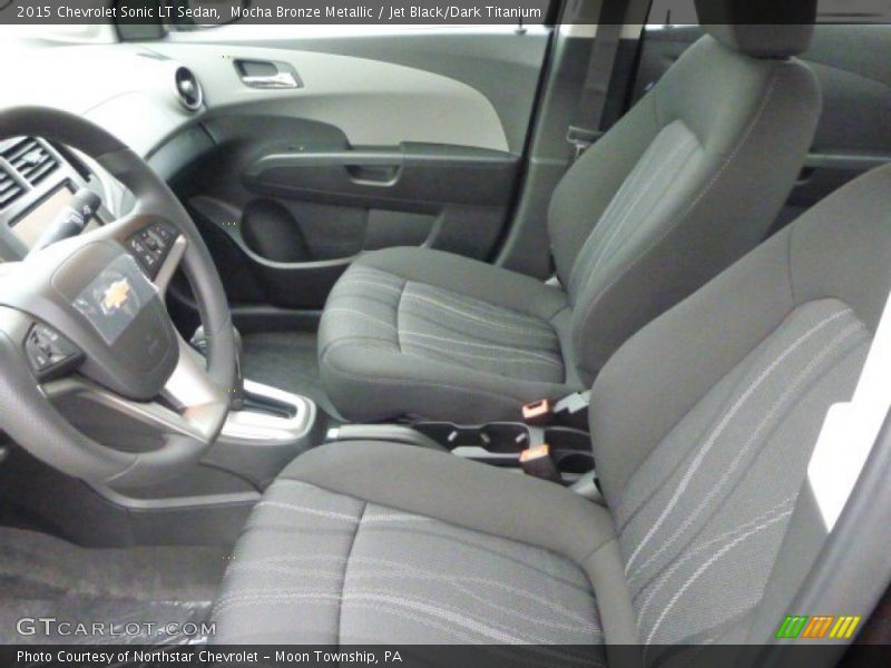 Mocha Bronze Metallic / Jet Black/Dark Titanium 2015 Chevrolet Sonic LT Sedan