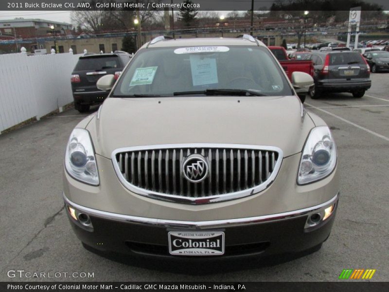 Gold Mist Metallic / Cashmere/Cocoa 2011 Buick Enclave CXL AWD