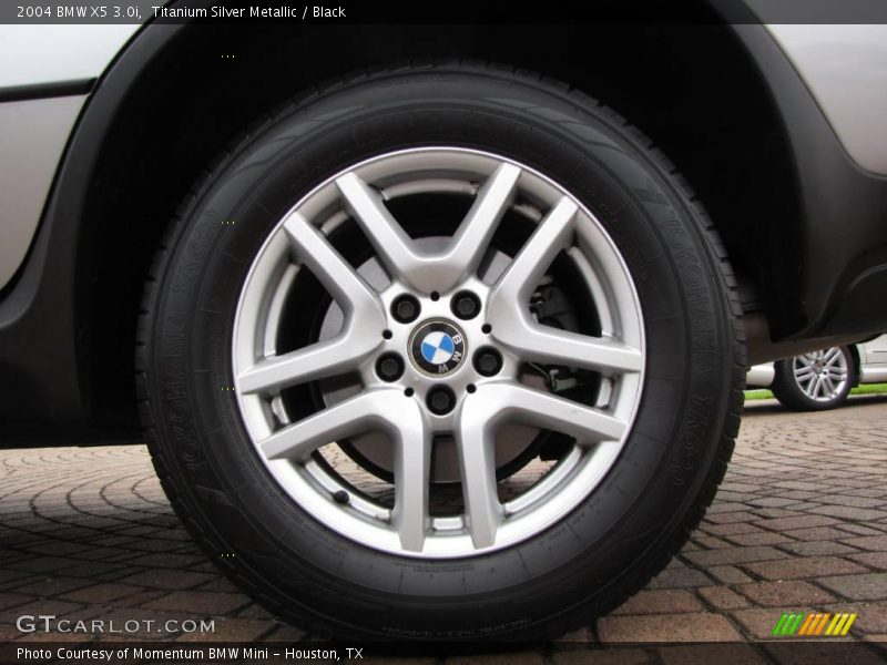 Titanium Silver Metallic / Black 2004 BMW X5 3.0i