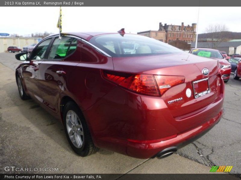 Remington Red / Beige 2013 Kia Optima LX