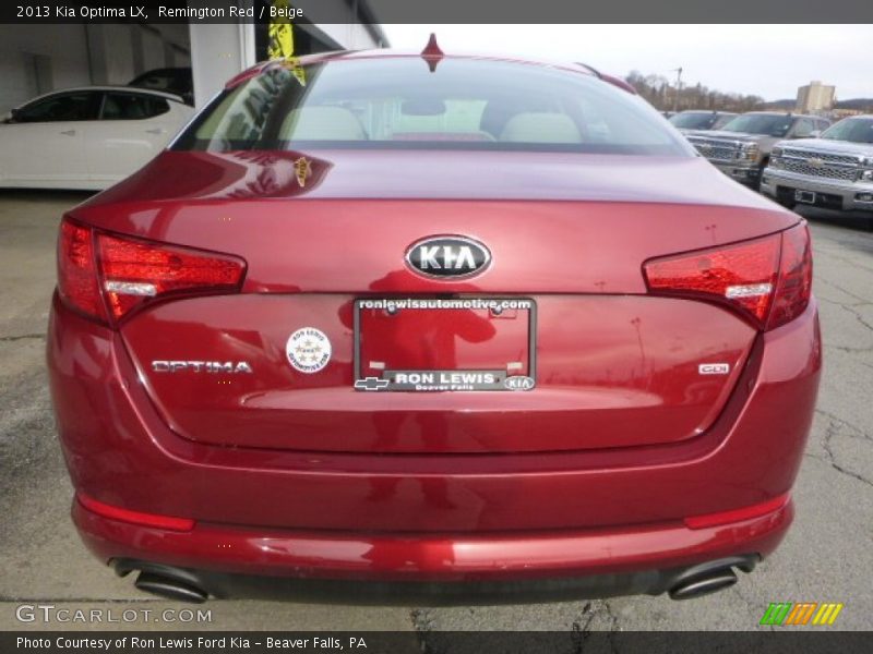 Remington Red / Beige 2013 Kia Optima LX