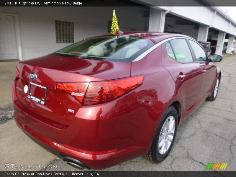 Remington Red / Beige 2013 Kia Optima LX