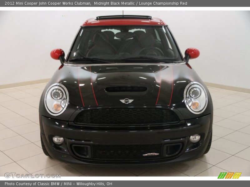 Midnight Black Metallic / Lounge Championship Red 2012 Mini Cooper John Cooper Works Clubman